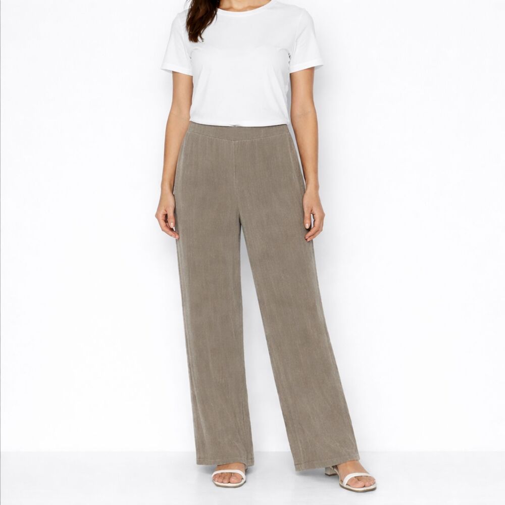 Travelers By Chico's Elegant Pants Size 2 Short 2S 12S Taupe